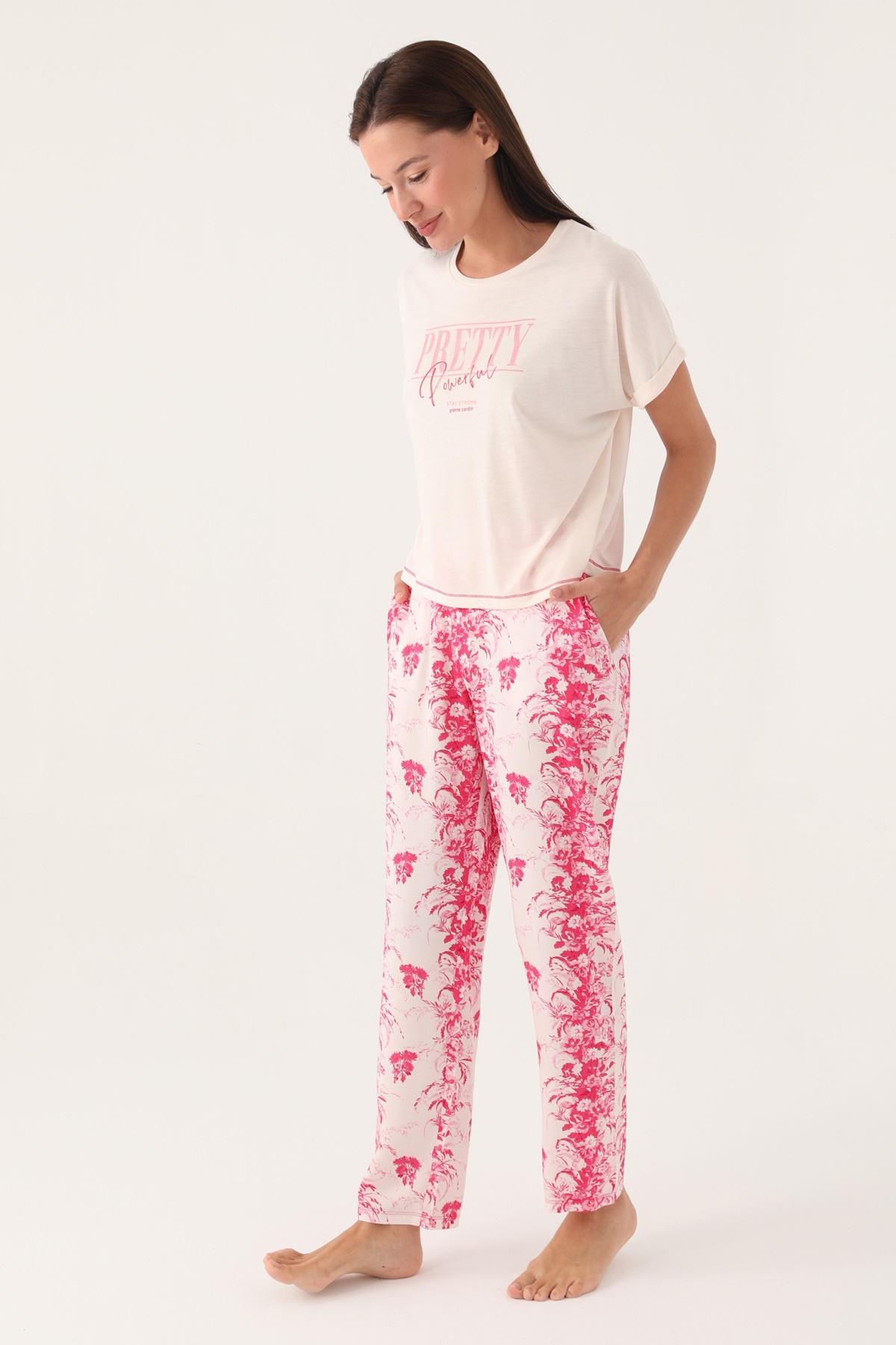 Pierre Cardin 8830 Kısa Kollu Kadın Pijama Takımı