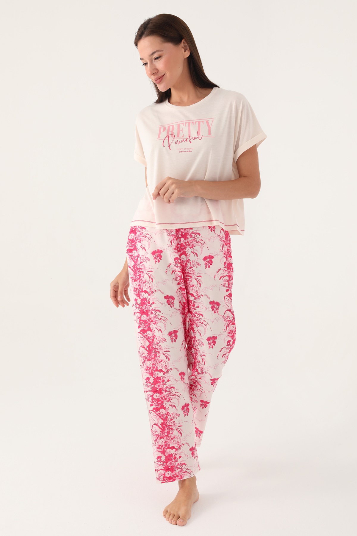 Pierre Cardin 8830 Kısa Kollu Kadın Pijama Takımı