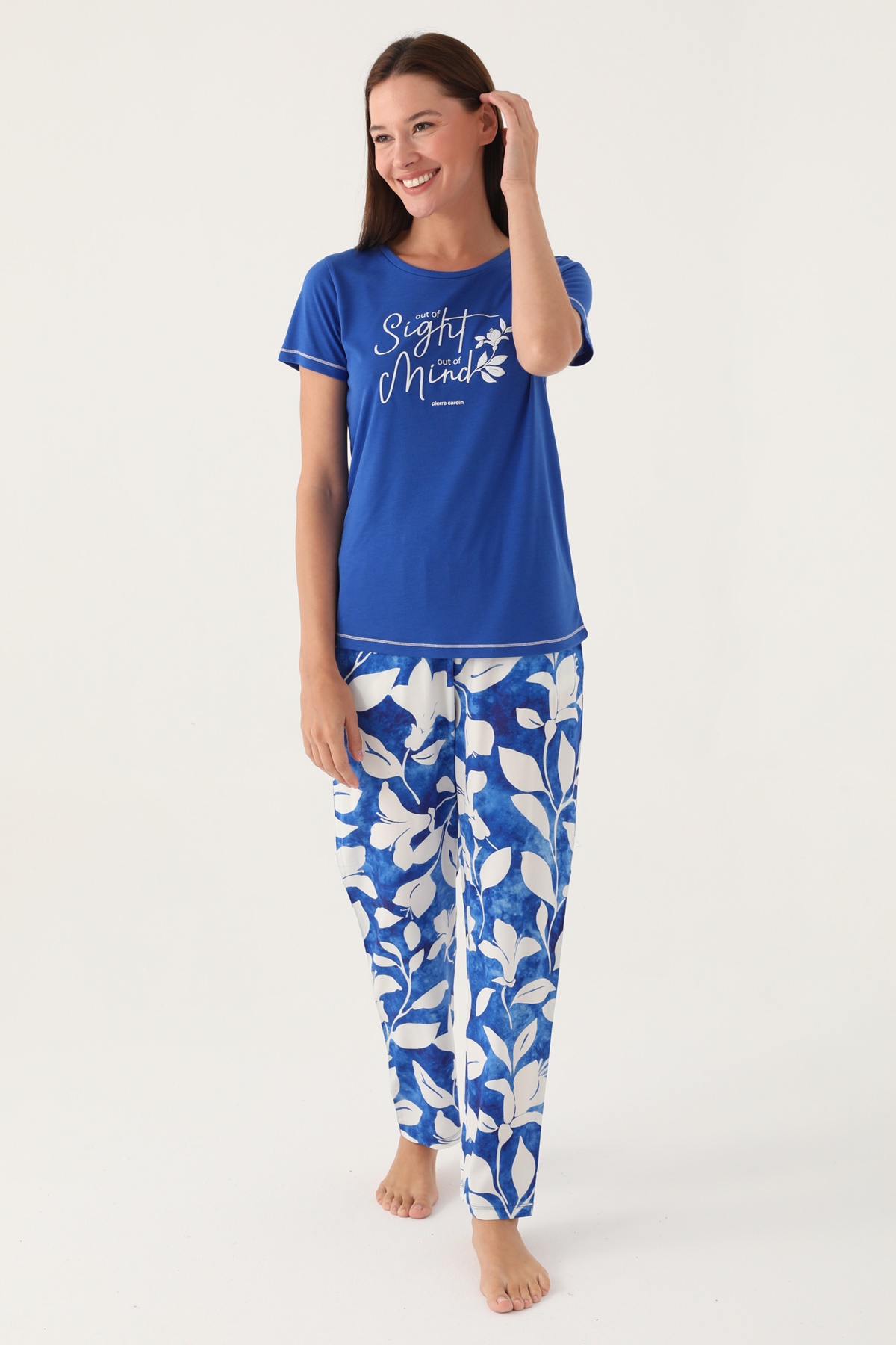 Pierre Cardin 8833 Kısa Kollu Kadın Pijama Takımı
