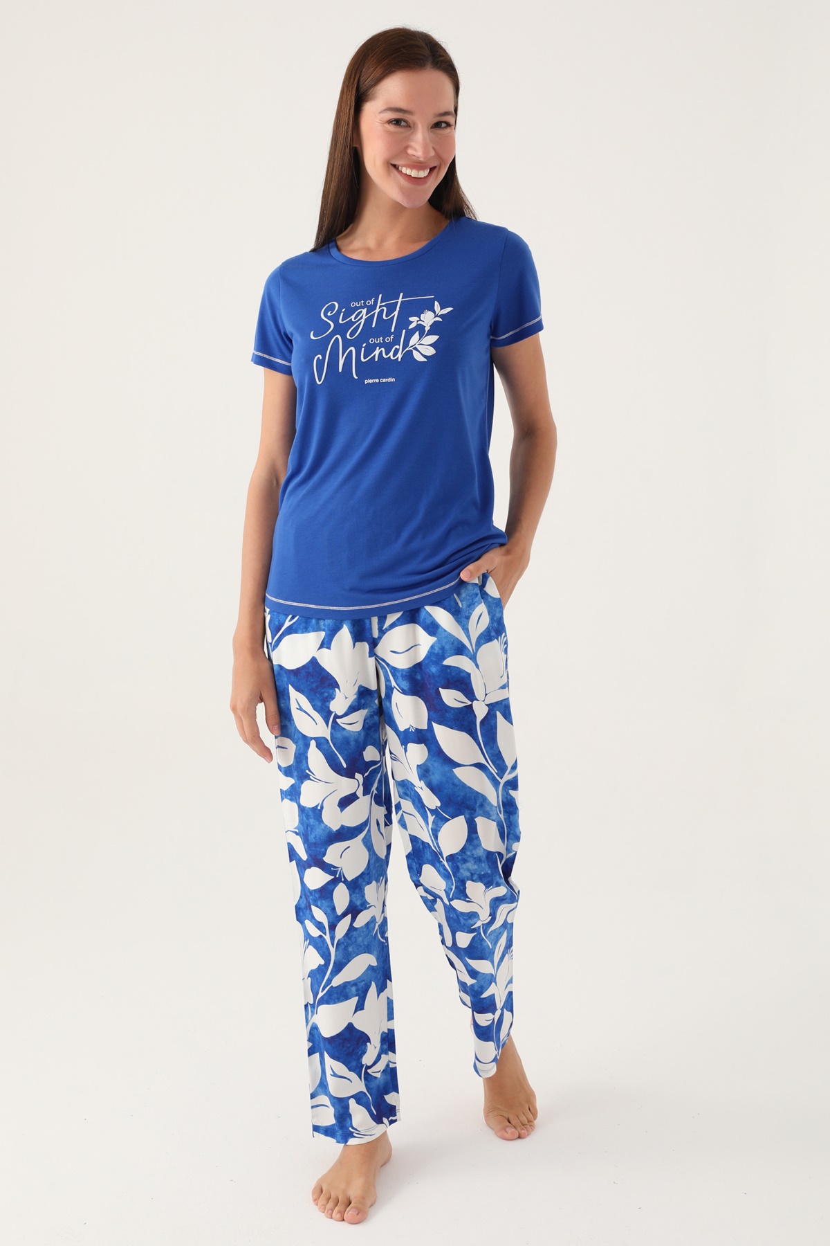 Pierre Cardin 8833 Kısa Kollu Kadın Pijama Takımı