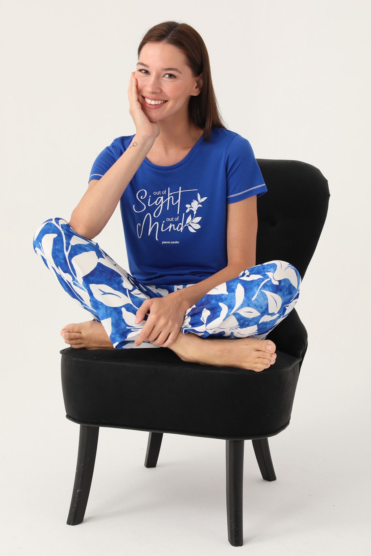 Pierre Cardin 8833 Kısa Kollu Kadın Pijama Takımı