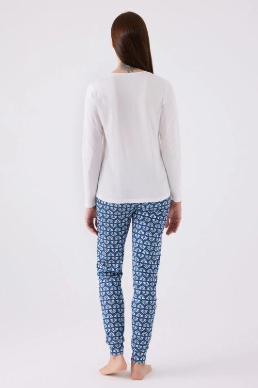 Pierre Cardin 8881 Uzun Kollu Kadın Pijama Takımı