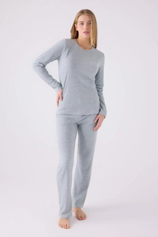 Pierre Cardin 8908 Uzun Kollu Kadın Pijama Takımı