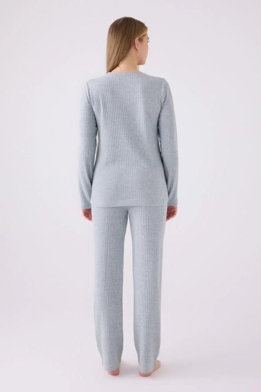 Pierre Cardin 8908 Uzun Kollu Kadın Pijama Takımı