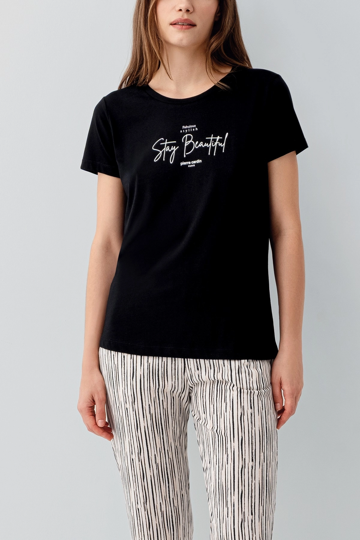 Pierre Cardin 9188 Kadın Kısa Kol Pijama Takımı