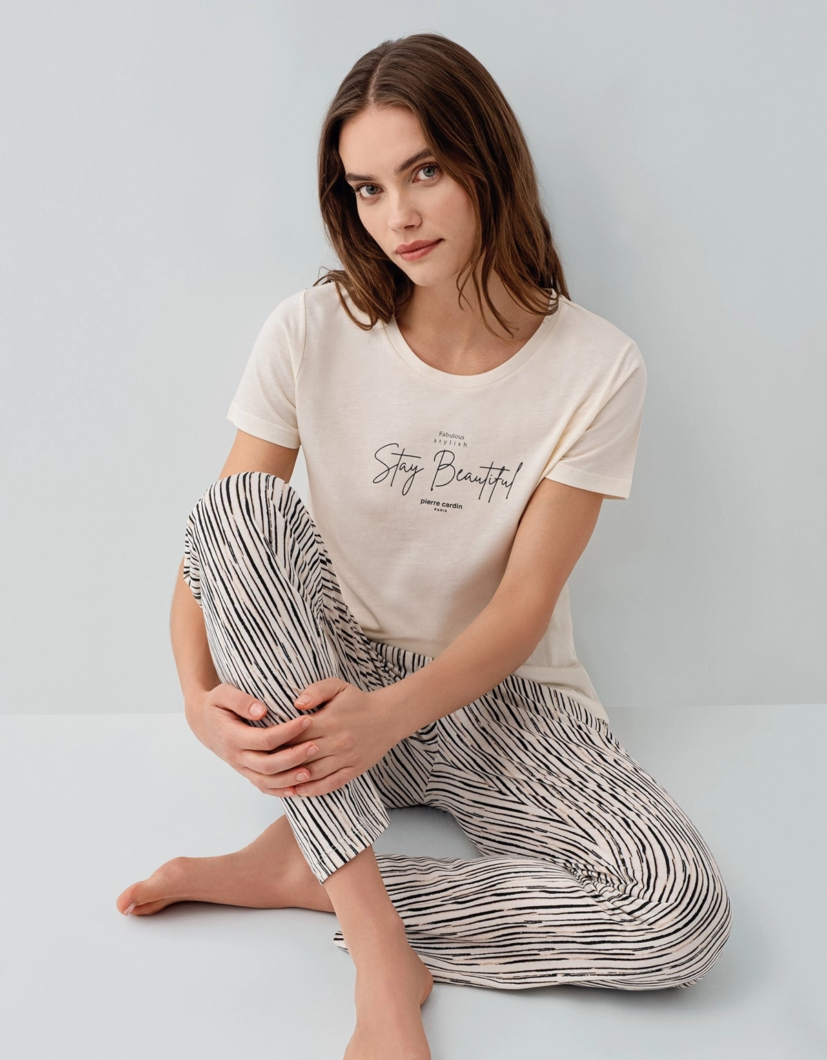 Pierre Cardin 9188 Kadın Kısa Kol Pijama Takımı