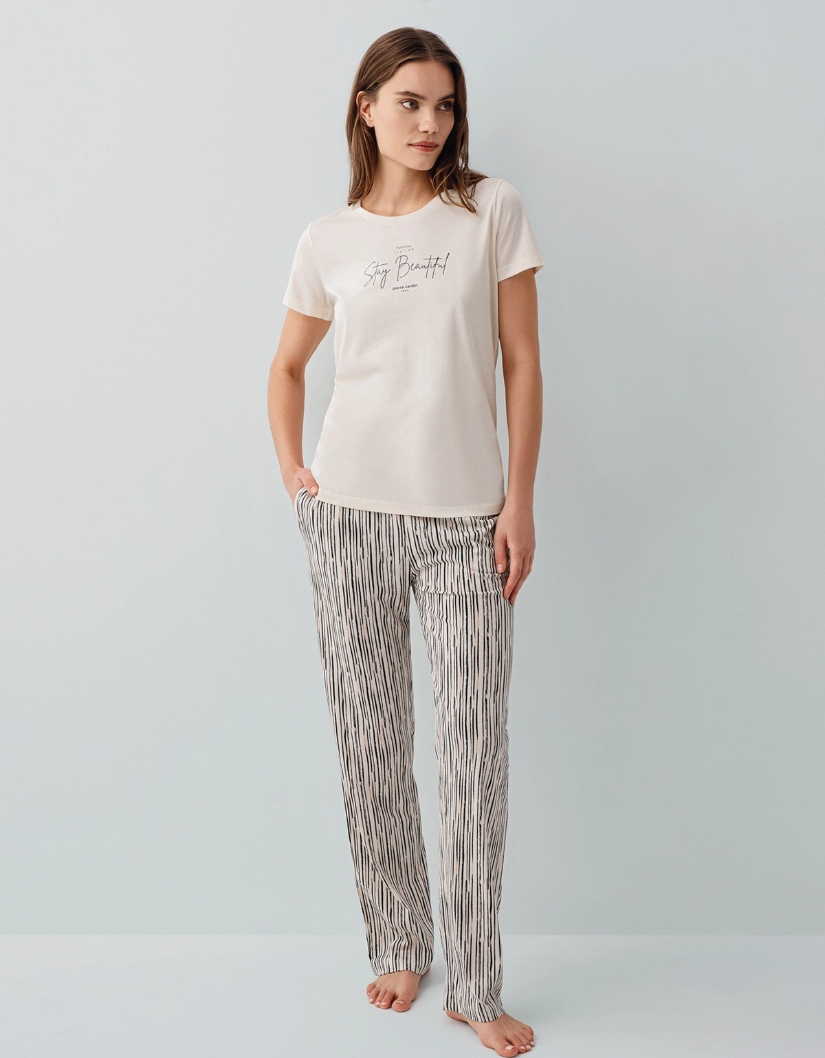 Pierre Cardin 9188 Kadın Kısa Kol Pijama Takımı