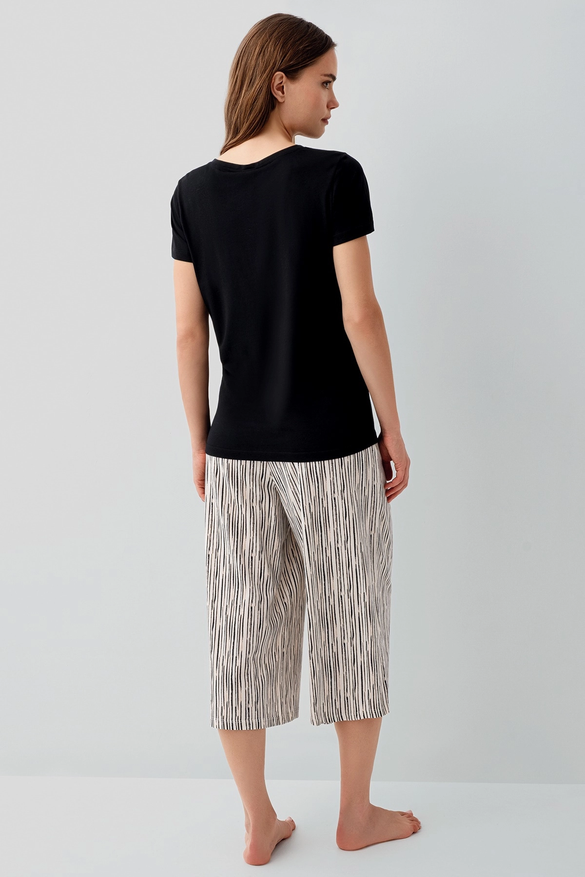 Pierre Cardin 9189 Kadın Kapri Pijama Takımı 