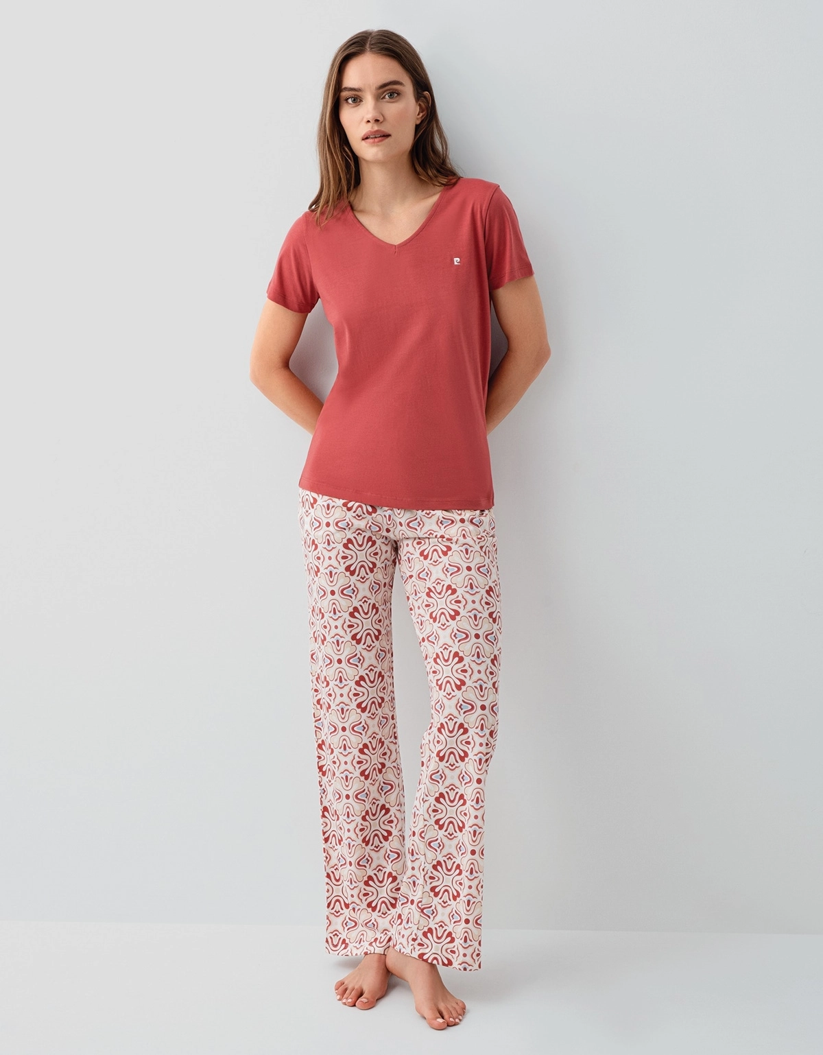 Pierre Cardin 9195 Kadın Kısa Kollu Pijama Takımı