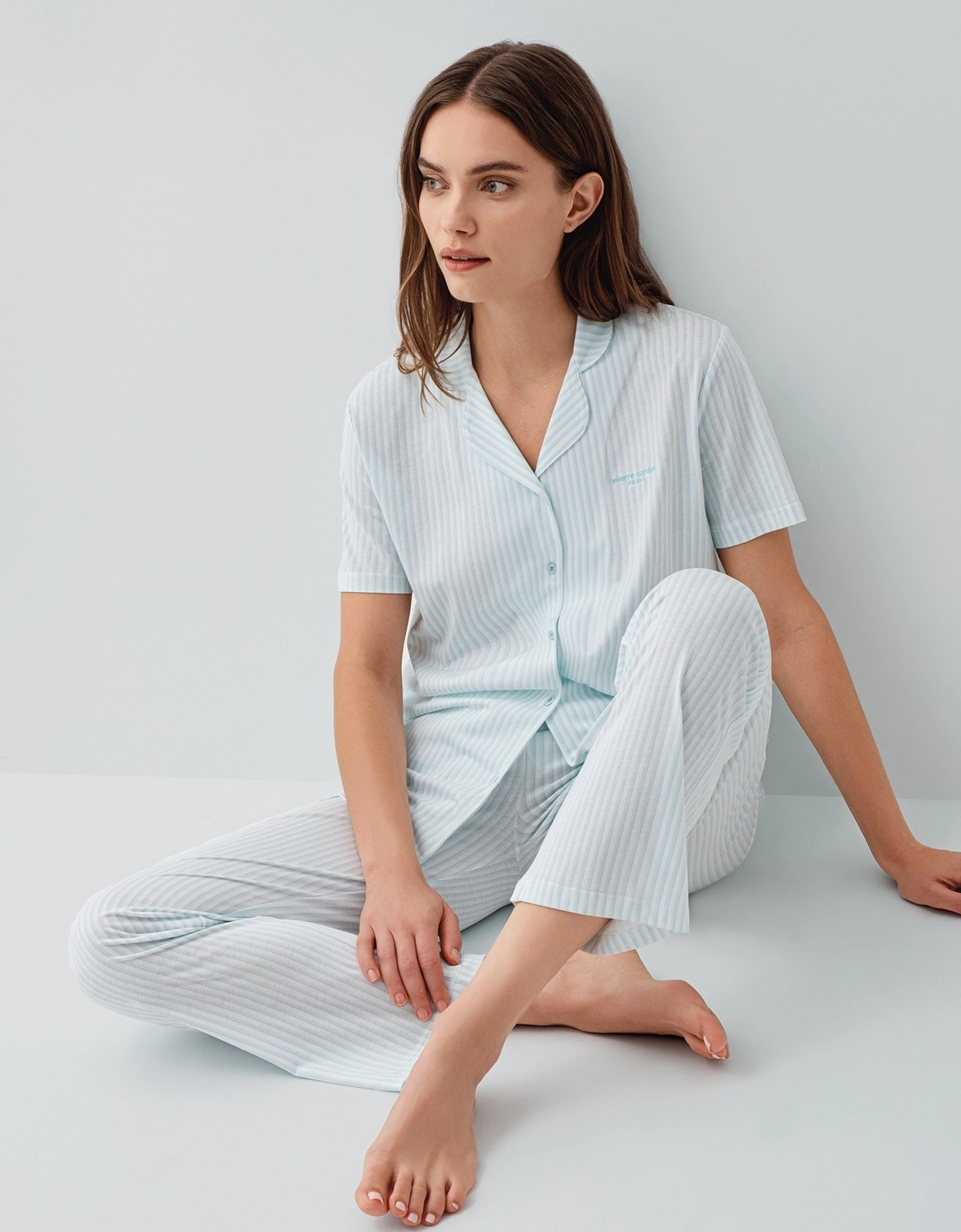 Pierre Cardin 9204  Kadın Kısa Kollu Gömlek Pijama Takımı