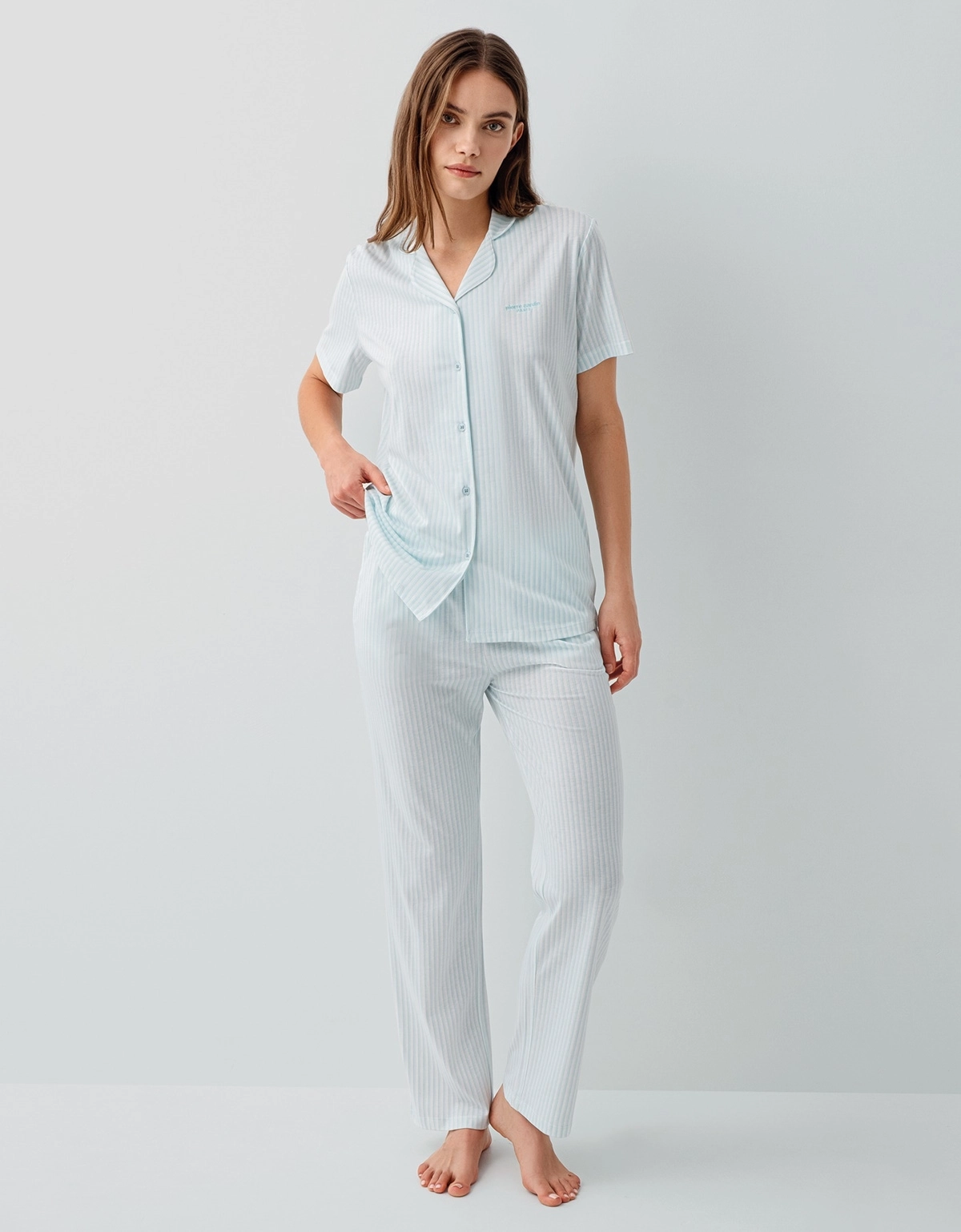 Pierre Cardin 9204  Kadın Kısa Kollu Gömlek Pijama Takımı