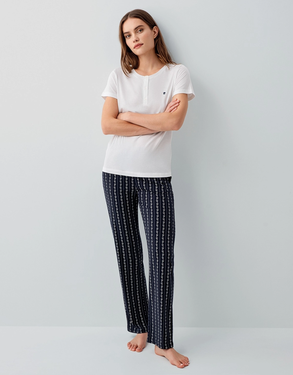 Pierre Cardin 9208 Kadın Kısa Kollu Pijama Takım