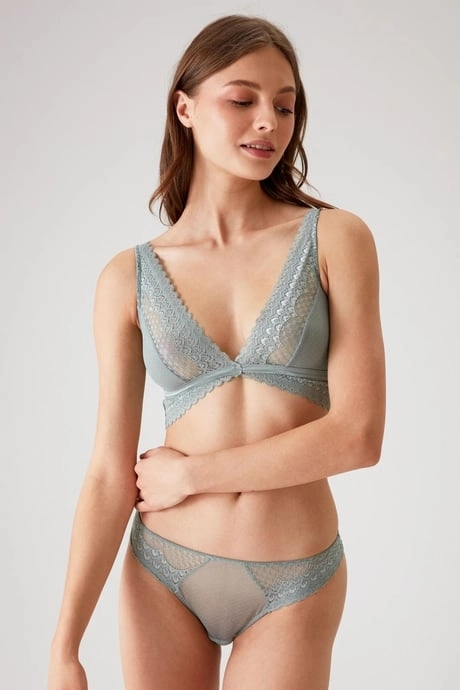 Bralet Sütyen Takım-Mint