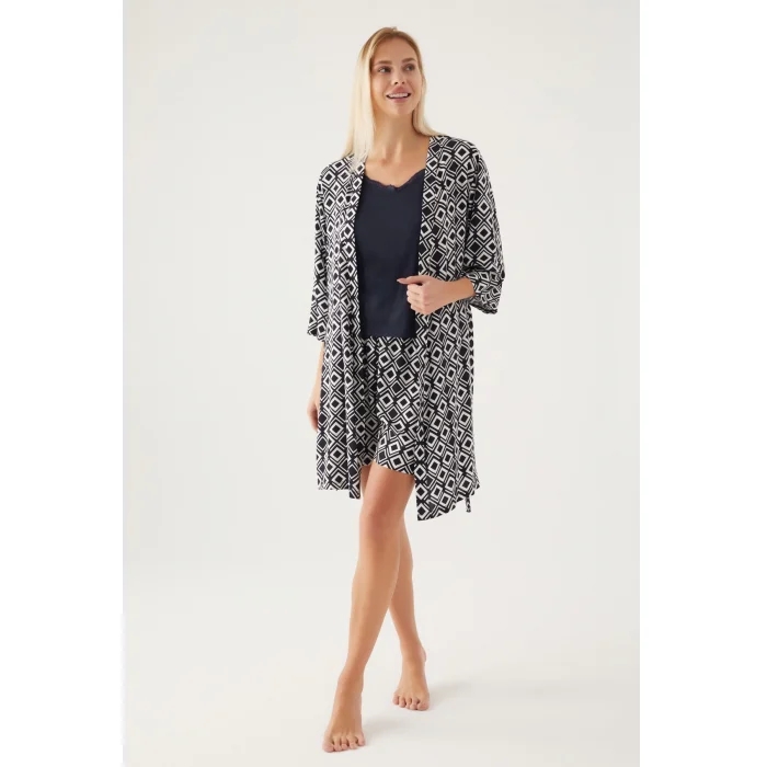 Pierre Cardin 8839 3’lü Kadın Sabaklıklı Şort Takım
