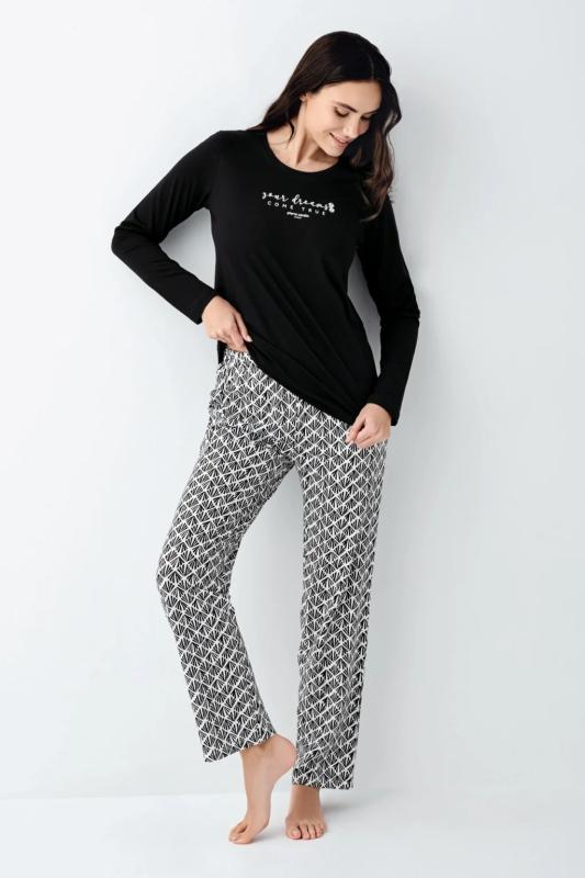 Pierre Cardin Kadın Siyah Pijama Takımı 9068-S