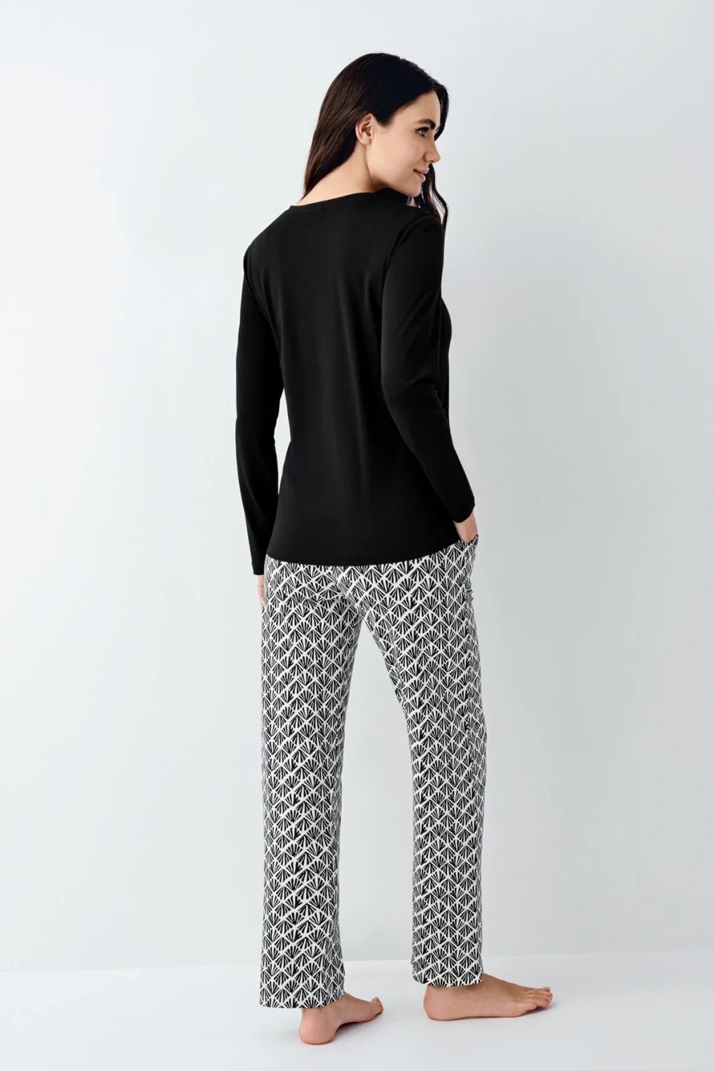 Pierre Cardin Kadın Siyah Pijama Takımı 9068-S