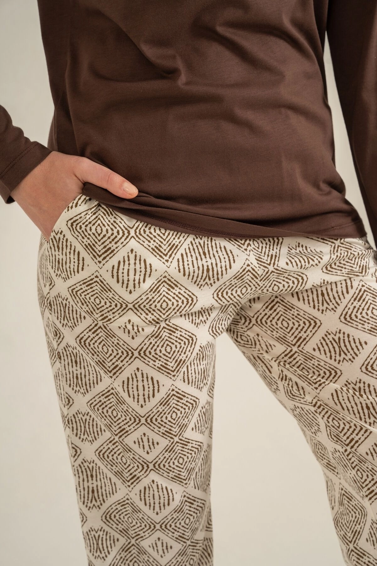 PIERRE CARDIN KADIN UZUN KOLLU PİJAMA TAKIMI