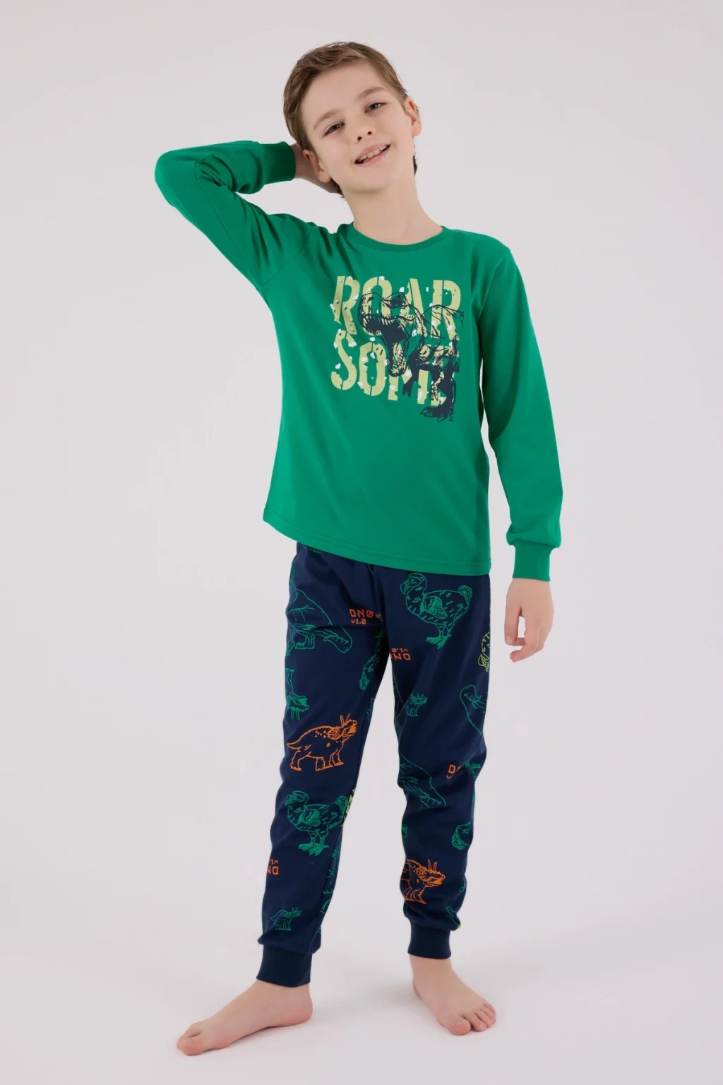 Roly Poly Erkek Çocuk Uzun Kol Pijama Takımı 3672-S