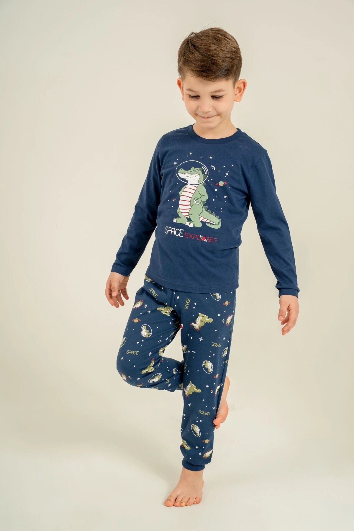 ROLYPOLY ERKEK ÇOCUK  UZUN KOL PİJAMA TAKIM