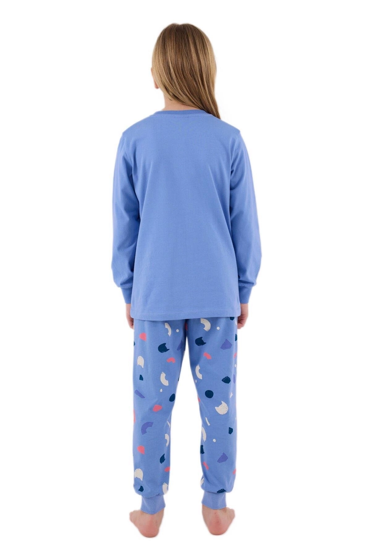 Rolypoly Kız Çocuk İndigo Pijama Takımı 3697-G