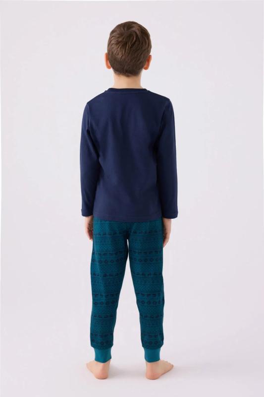 Roly Poly 3135 Uzun Kollu Pamuklu Erkek Çocuk Pijama Takımı