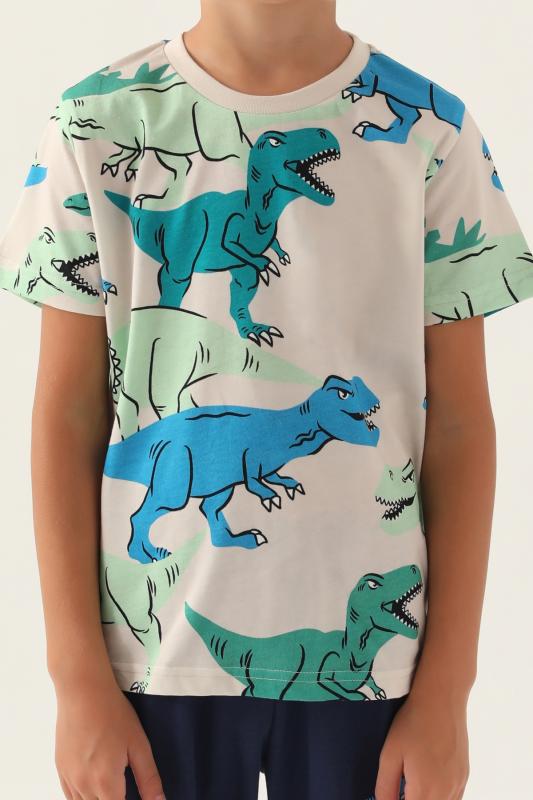 Roly Poly 3360 Pamuklu Kısa Kollu Erkek Çocuk Pijama Takımı