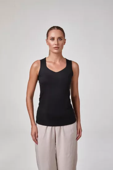 Relactive Kadın  Askılı Beşgen Yaka T-Shirt