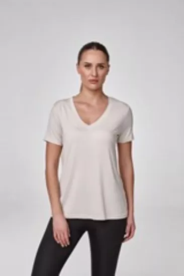 Relactive Kadın Kısa Kollu V Yaka T-Shirt