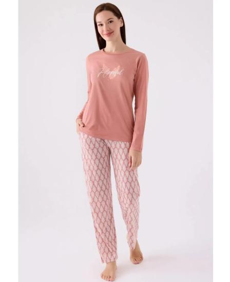 Arnetta 3071 Pamuklu Kadın Uzun Kollu Pijama Takımı