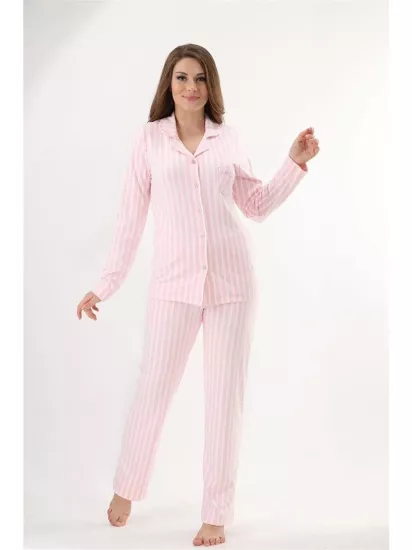 Etoile Ekstra yumuşak Kumaş Uzun Kol Pijama Takımı 98221