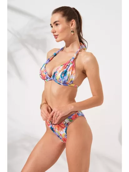 Pierre Cardin Dudi Kaplı Üçgen Dolgulu Bikini Takım Leopar-Garden