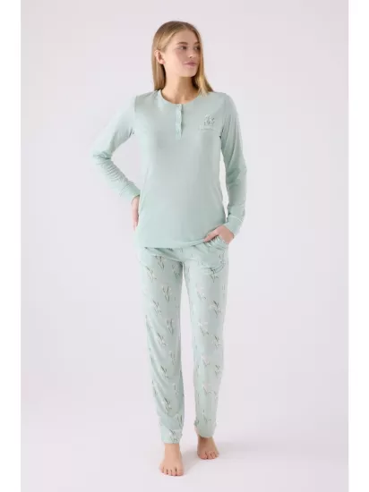 Arnetta 3063 Uzun Kollu Kadın Pijama Takımı