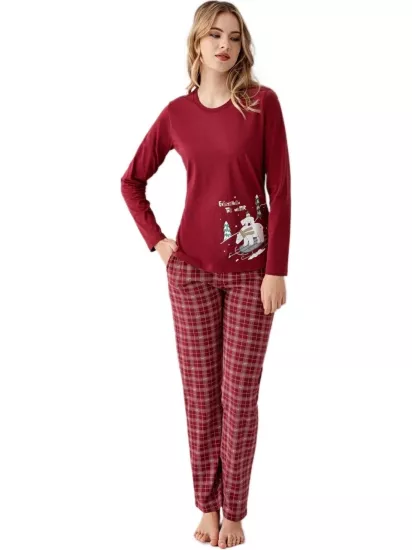 Arnetta Kadın Uzun Kollu Pijama Takımı 3445-S