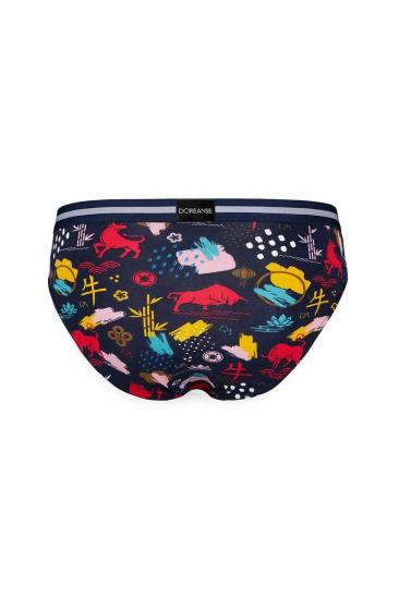 Doreanse 1305 Erkek Memox Baskılı Renkli Slip Külot