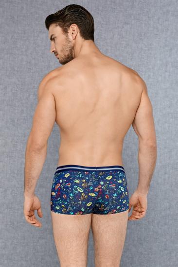 doreanse 1759Erkek Modal Çok Renkli Baskılı Torbalı Mini Paça Boxer