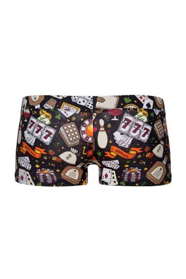 Doreanse 1793 Erkek Modal Çok Renkli Baskılı Torbalı Mini Paça Boxer