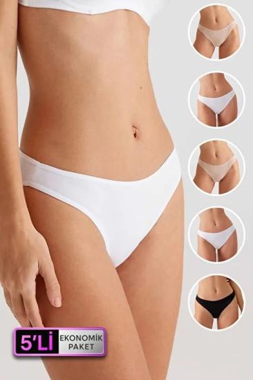 High Leg Brief 5li Paket Külot-Sbt