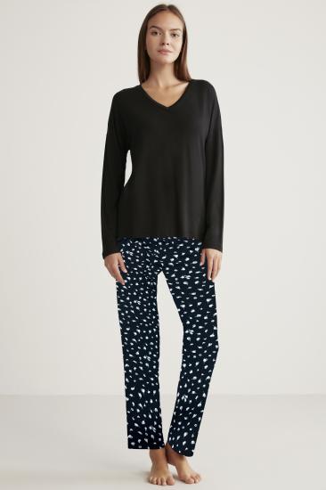 Alin 331 Yumuşak Doku Uzun Kol Kadın Pijama Takımı