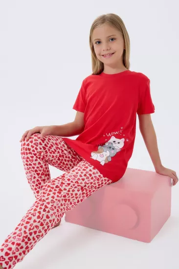 Arnetta 3581 Kız Çocuk Kısa Kollu Pijama Takımı