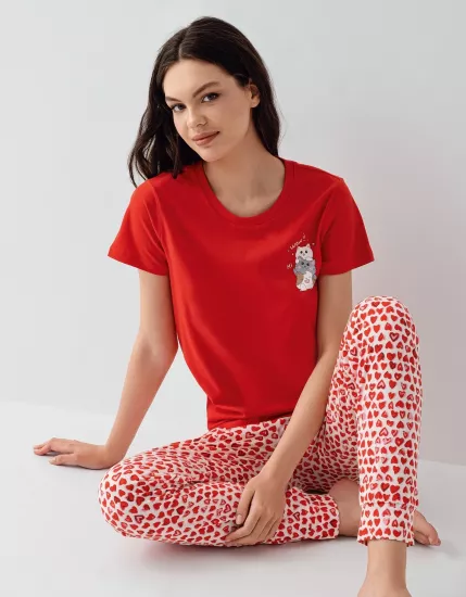 Arnetta 3581 Kadın Kısa Kollu Pijama Takımı