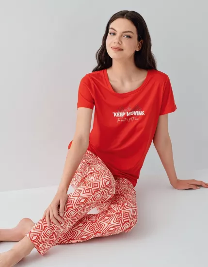 Arnetta 3611 Kadın Kısa Kollu Pijama Takımı