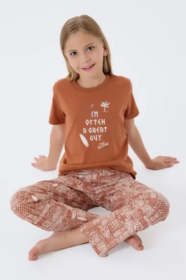 Arnetta 3664 Kız Çocuk Kısa Kollu Pijama Takımı