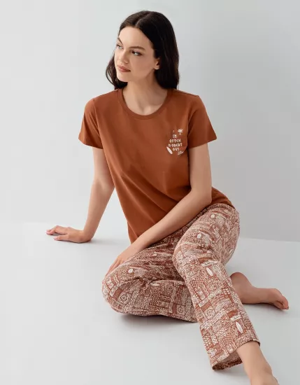 Arnetta 3664 Kadın Kısa Kollu Pijama Takımı