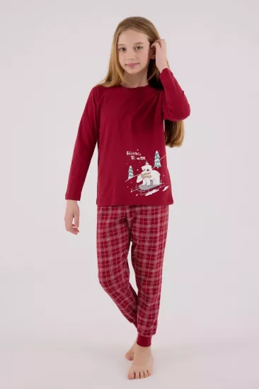 Arnetta Kız Çocuk  Uzun Kollu Pijama Takımı 3445-2