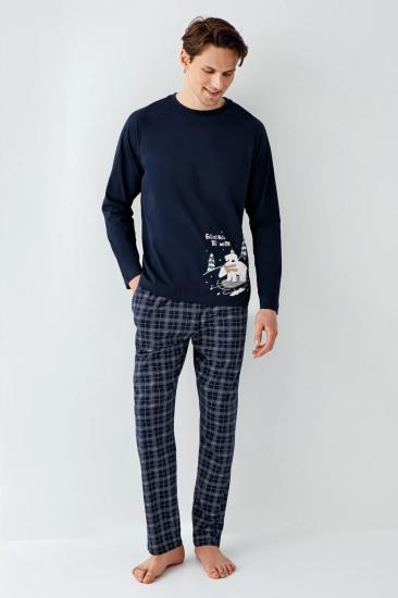 Arnetta Erkek Lacivert Pijama Takımı 3444-S