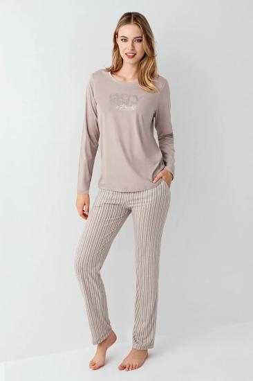 Arnetta Kadın Kahverengi Pijama Takımı 3424-S