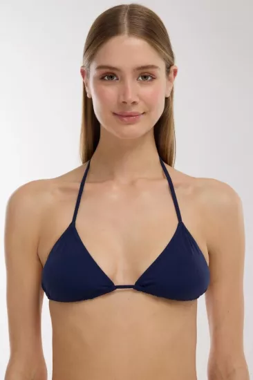 Eros Üçgen İpli Bikini Üst 821-Laci̇vert