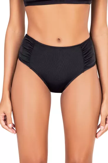 Louren Yanı Büzgülü Tek Alt Bikini