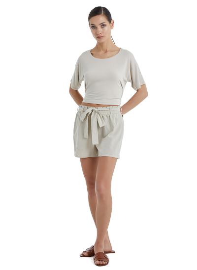 Blackspade 60397  Kadın Keten Şort-