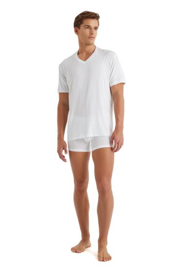 Blackspade Erkek Silver Modal V Yaka T-Shirt